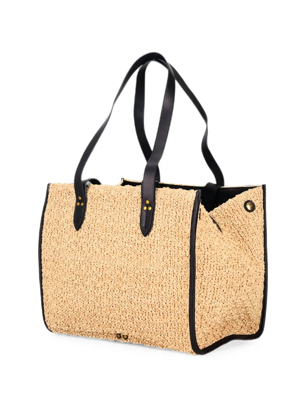 Jérôme Dreyfuss Leon geweven medium shopper Beige