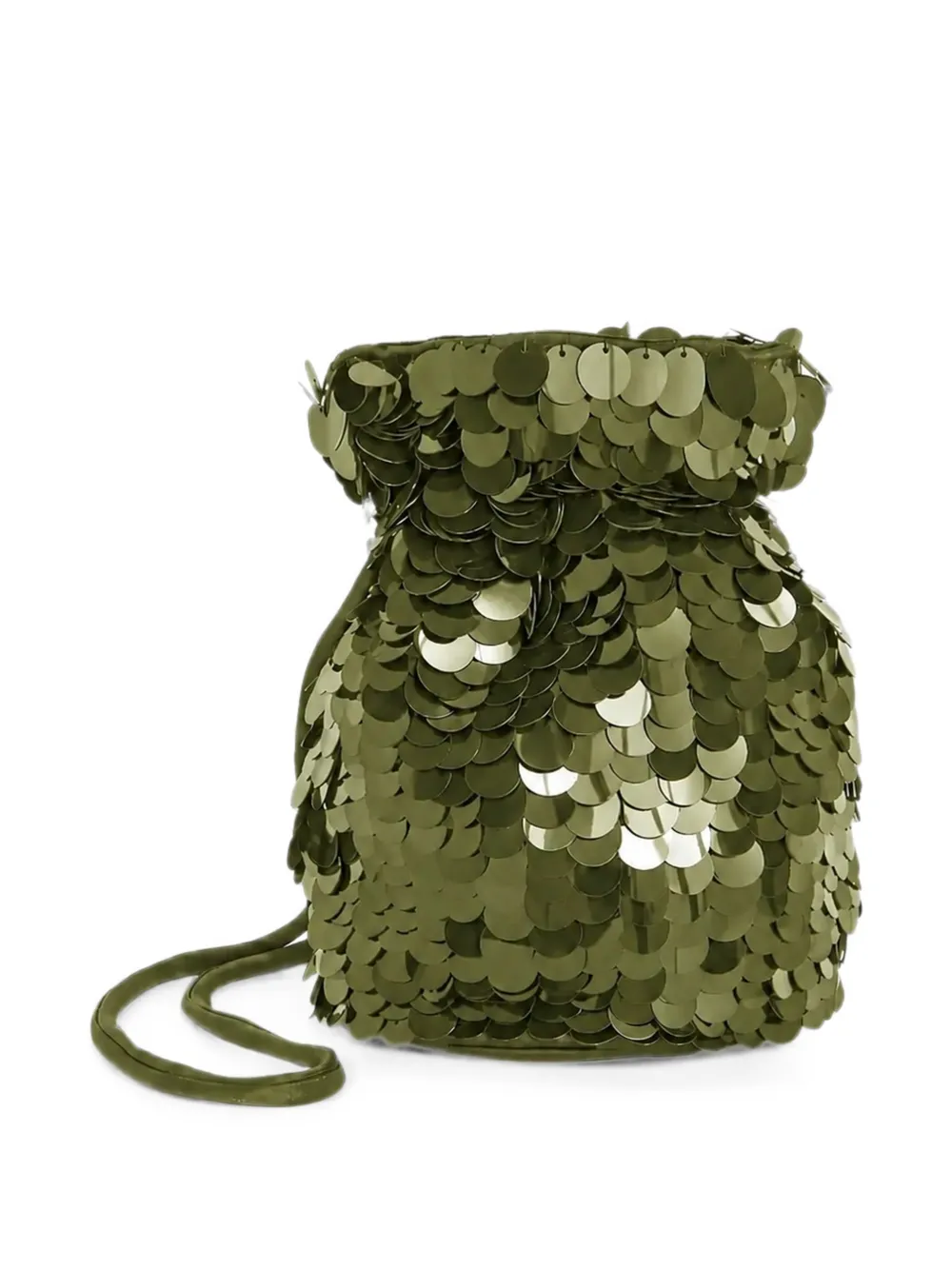 P.A.R.O.S.H. Bucket-tas met pailletten Groen