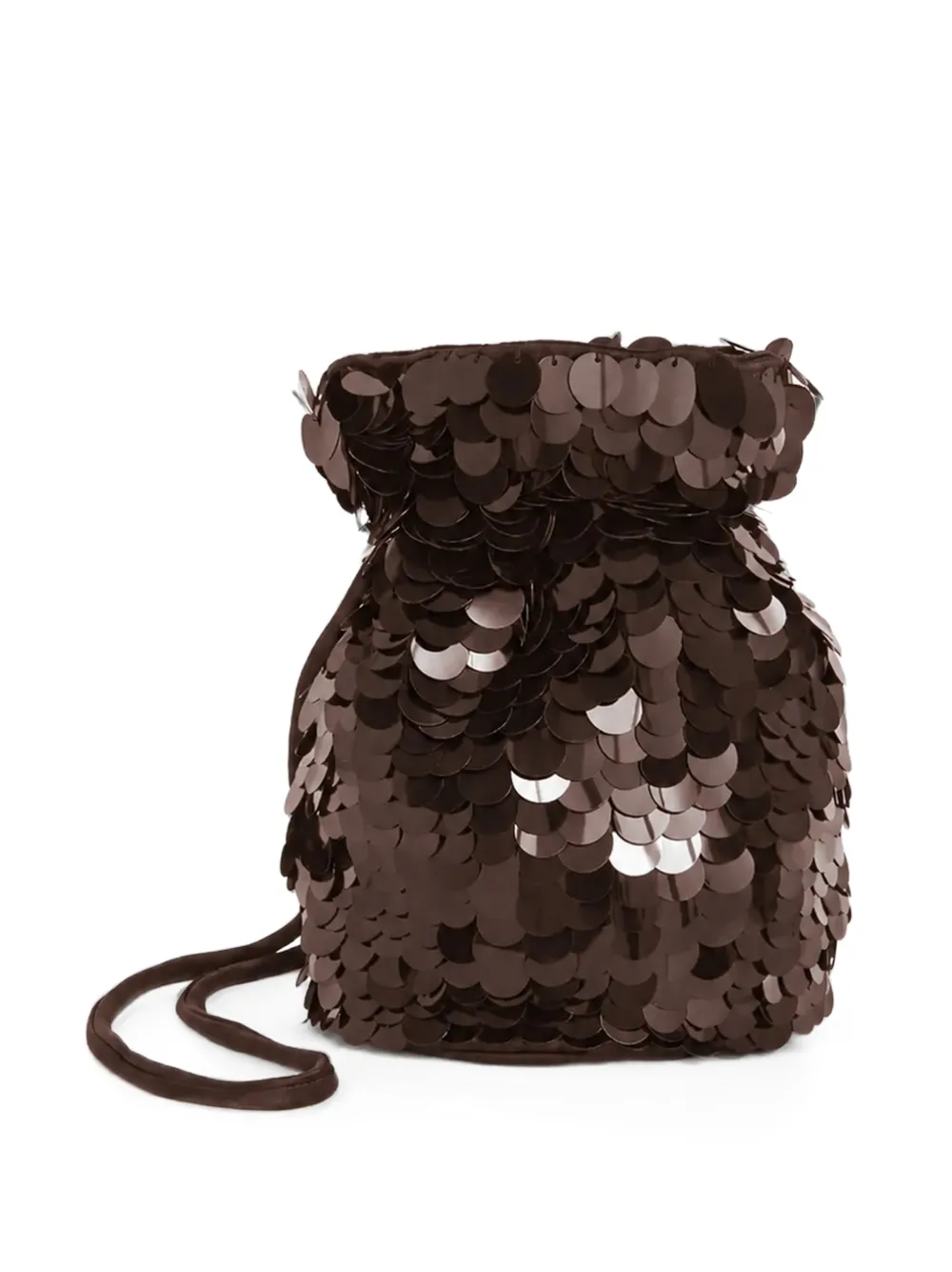 P.A.R.O.S.H. sequin-embellished bucket bag Bruin