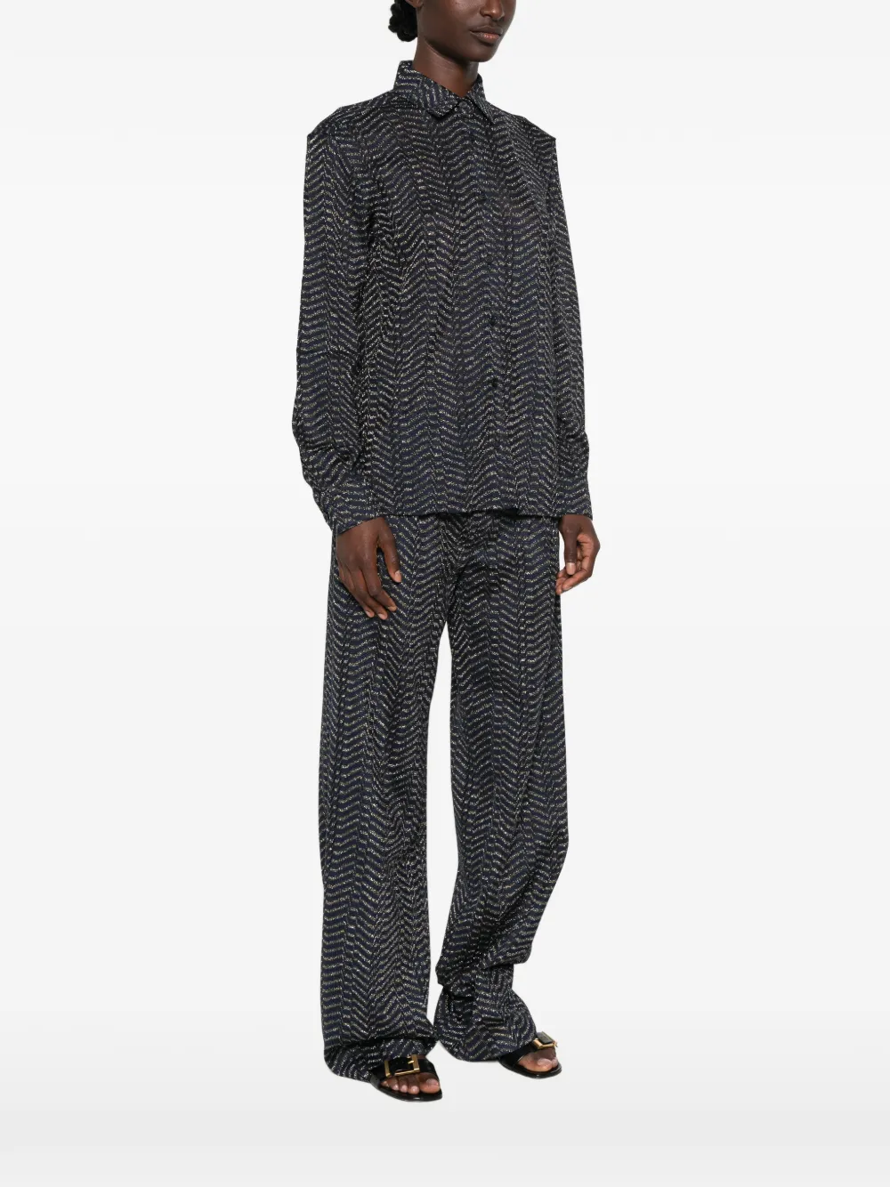 Missoni Overhemd met lange mouwen Blauw
