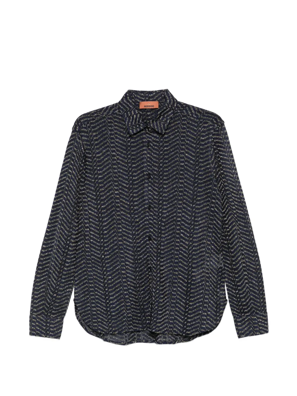 Missoni long-sleeve shirt - Blau