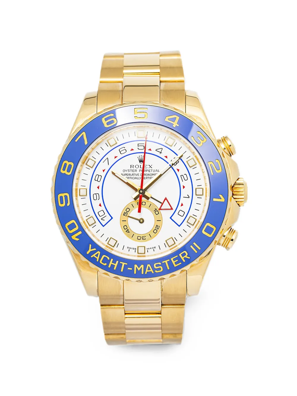 Pre-owned Rolex Yacht-master Ii 44mm Watch In White