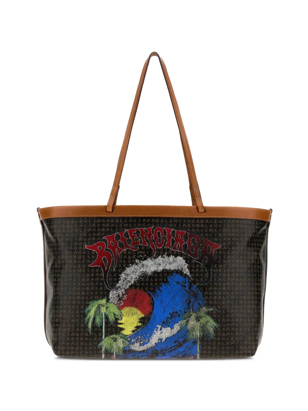 Balenciaga Select tote bag medium in black/red - Nero