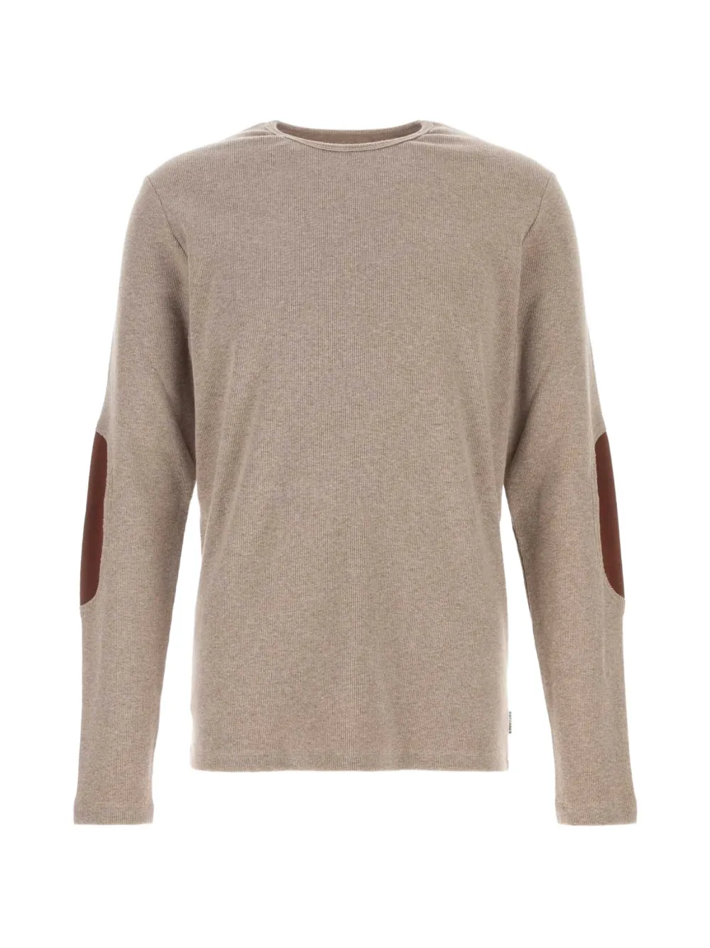 MM6 Maison Margiela elbow-patch ribbed sweater - Toni neutri
