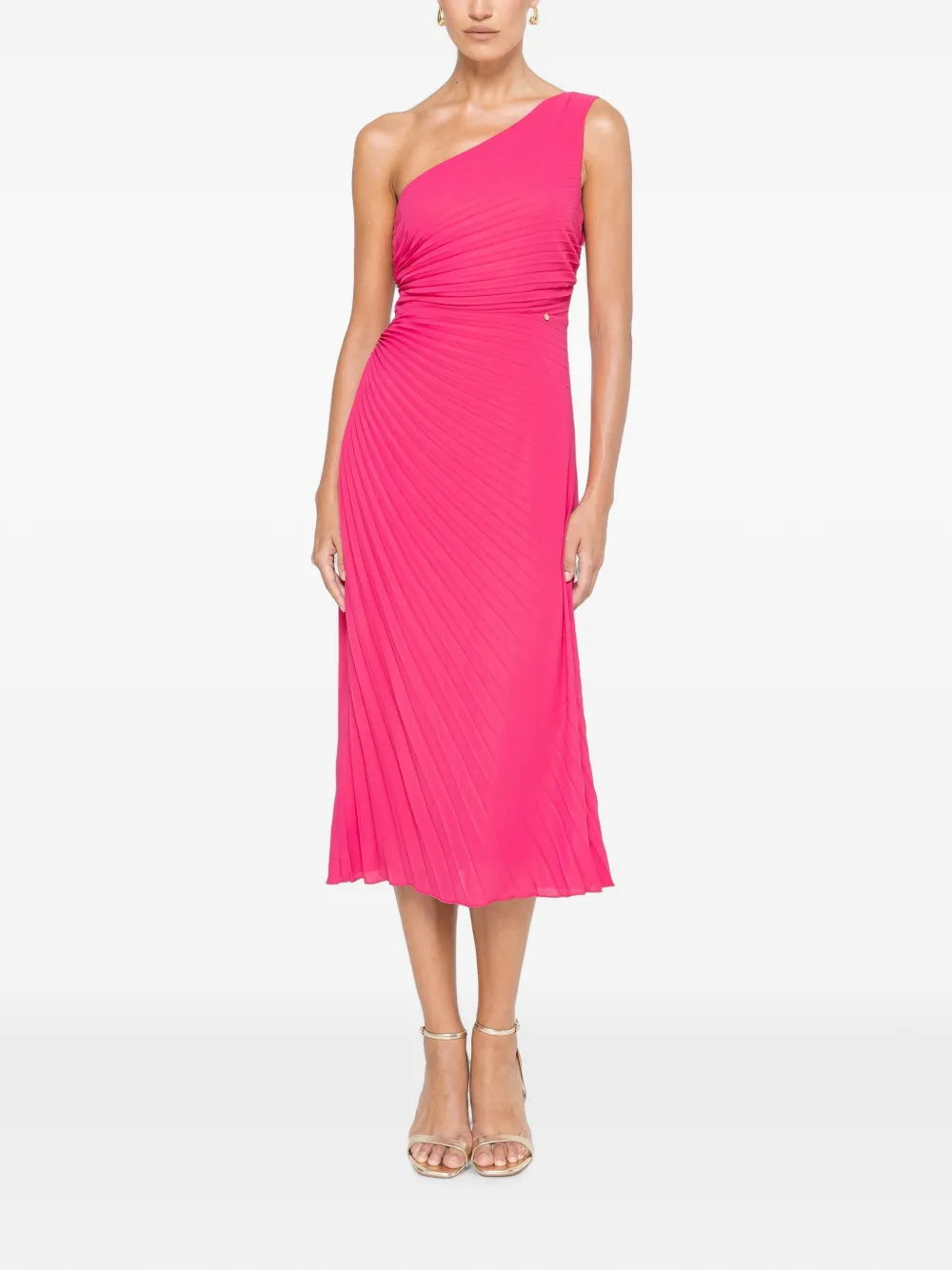 NISSA One-Shoulder-Kleid - Rosa