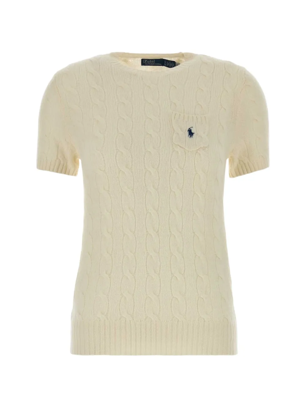 Polo Ralph Lauren cable-knit short-sleeve sweater - Giallo