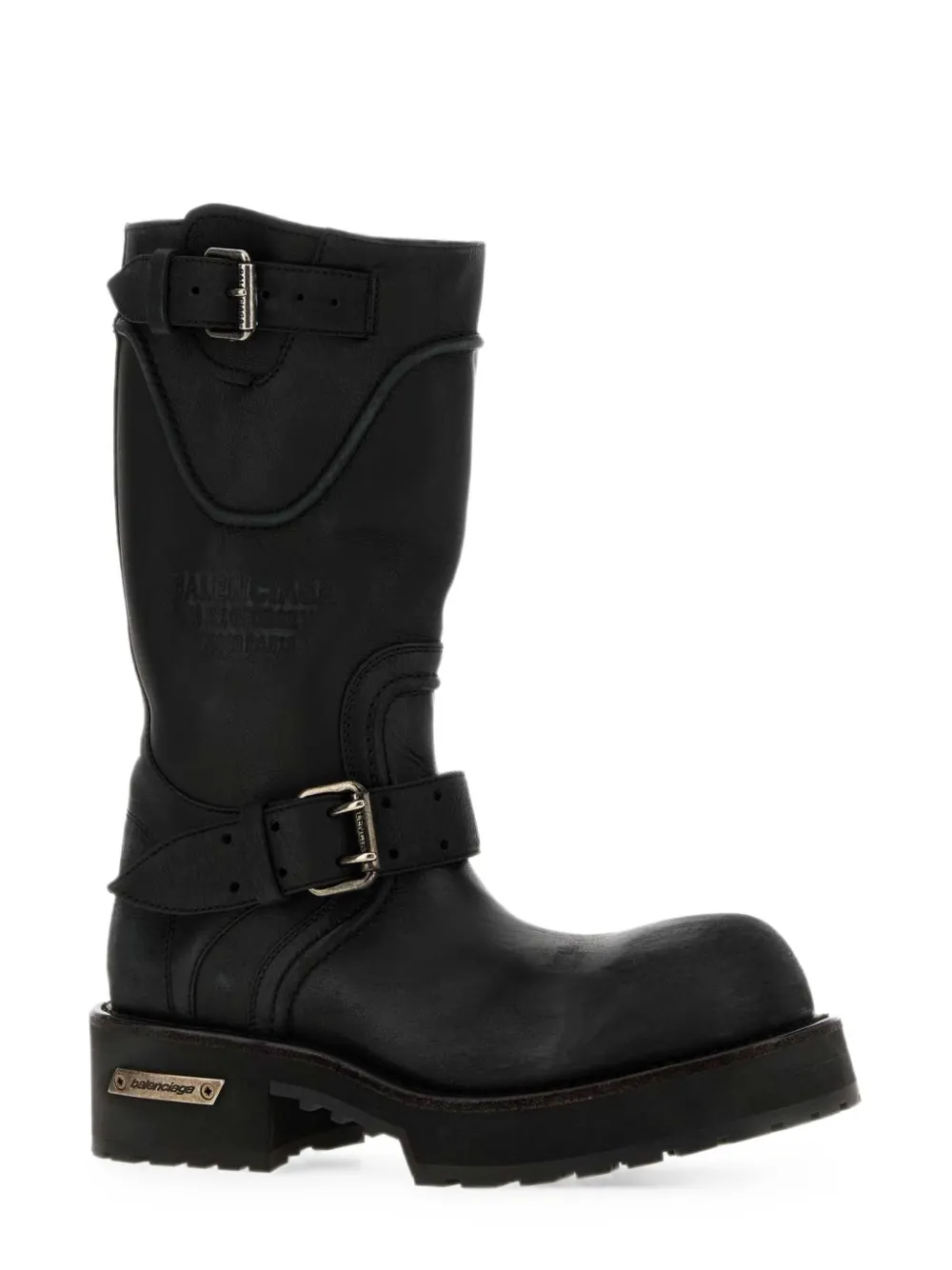Balenciaga Venom leather boots Zwart