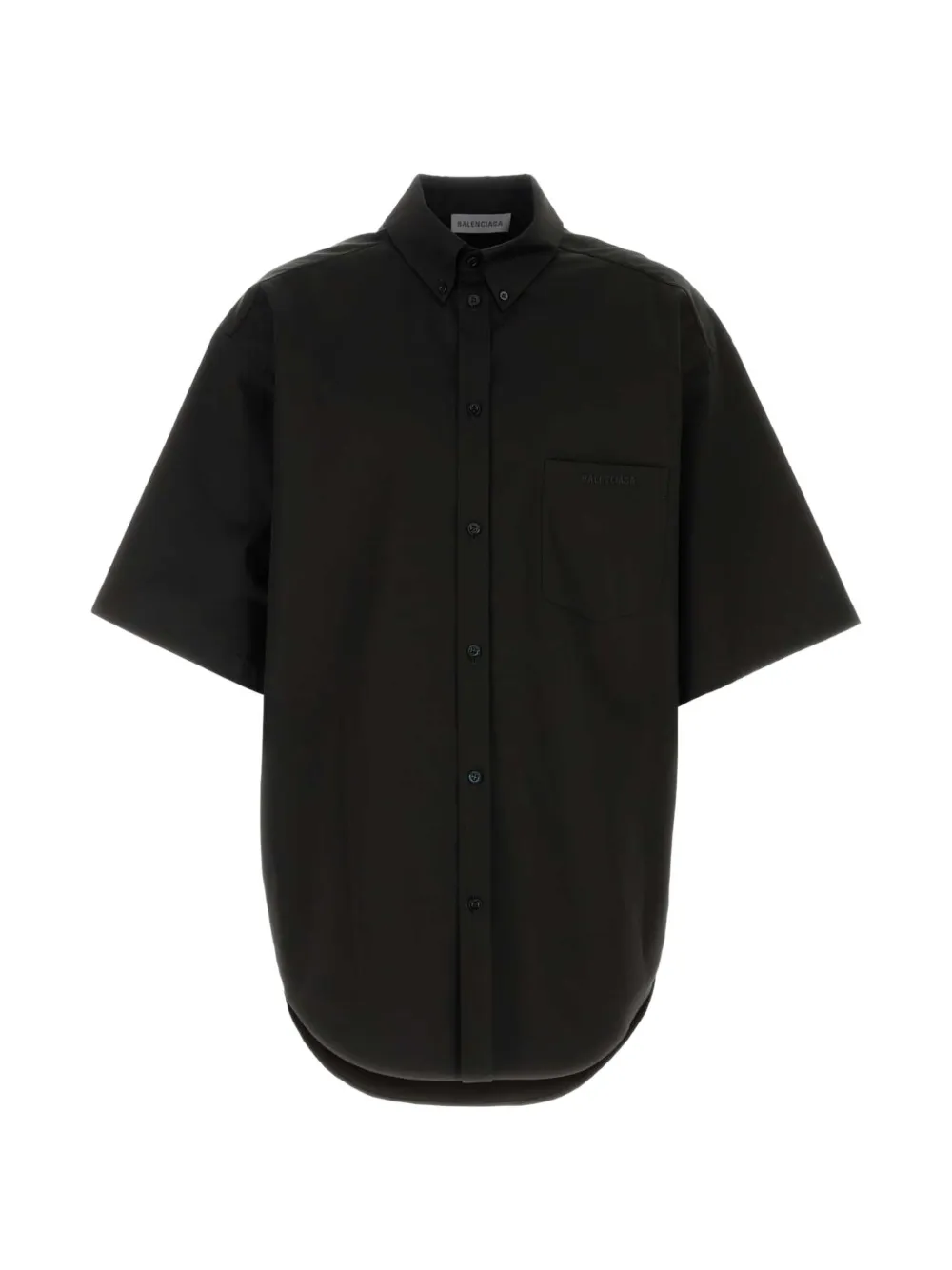 Balenciaga T-shirt oversize con applicazione logo - Nero