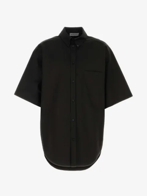 Balenciaga logo-patch oversized shirt