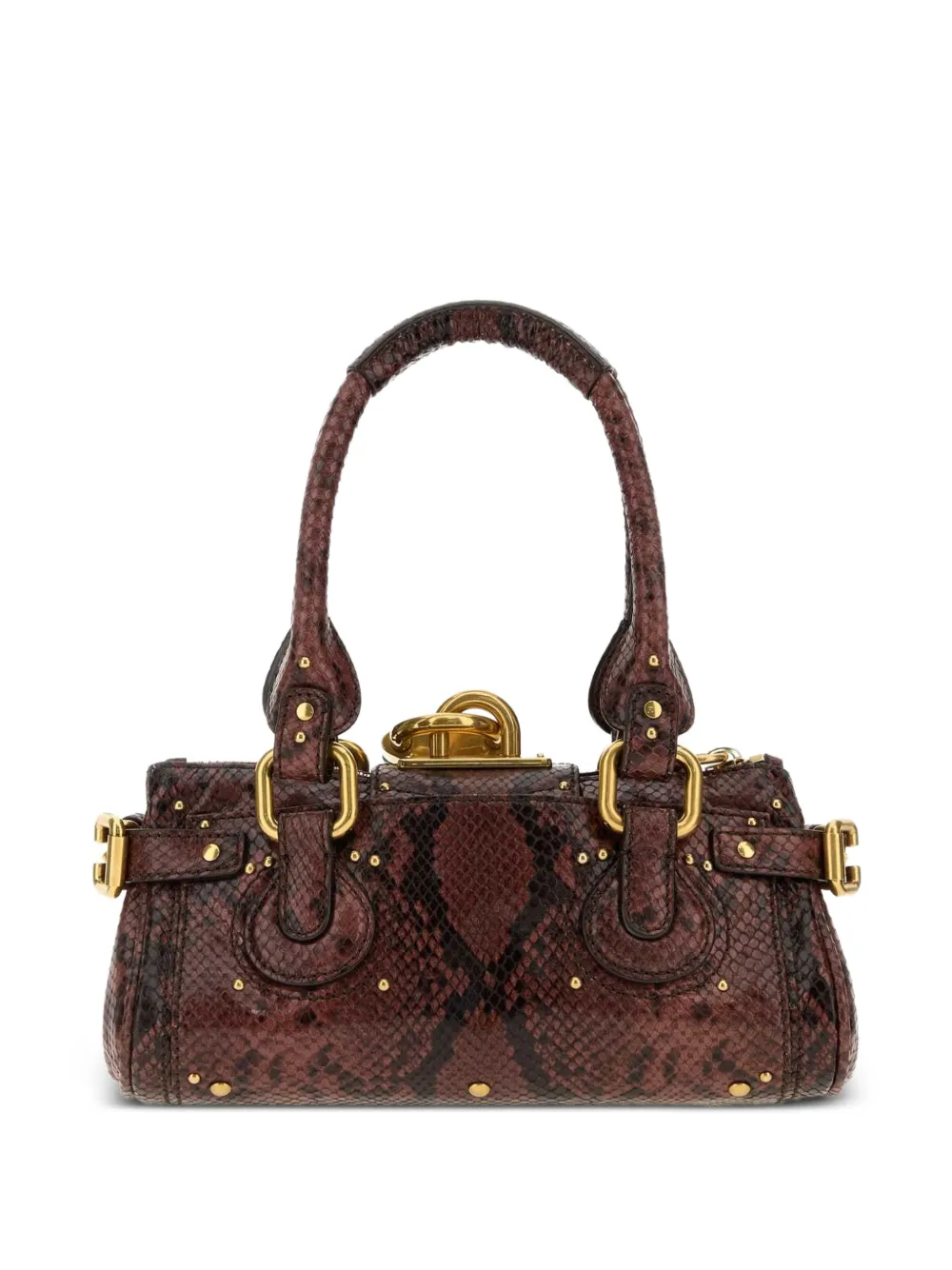 Chloé small Paddington leather handbag Bruin