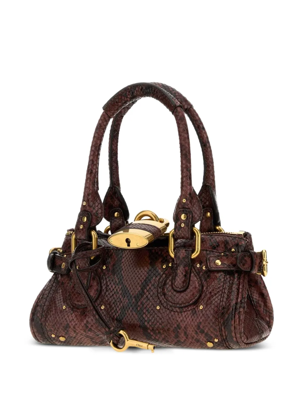 Chloé small Paddington leather handbag Bruin