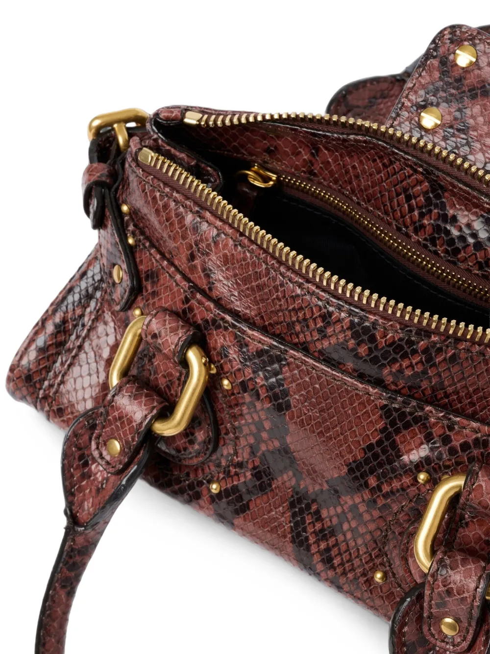 Chloé Kleine Paddington leren handtas Bruin