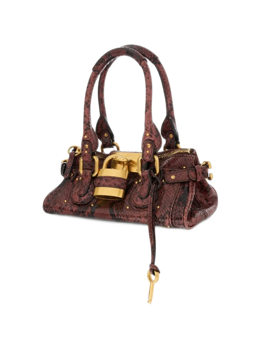 Chloé Kleine Paddington leren handtas Bruin