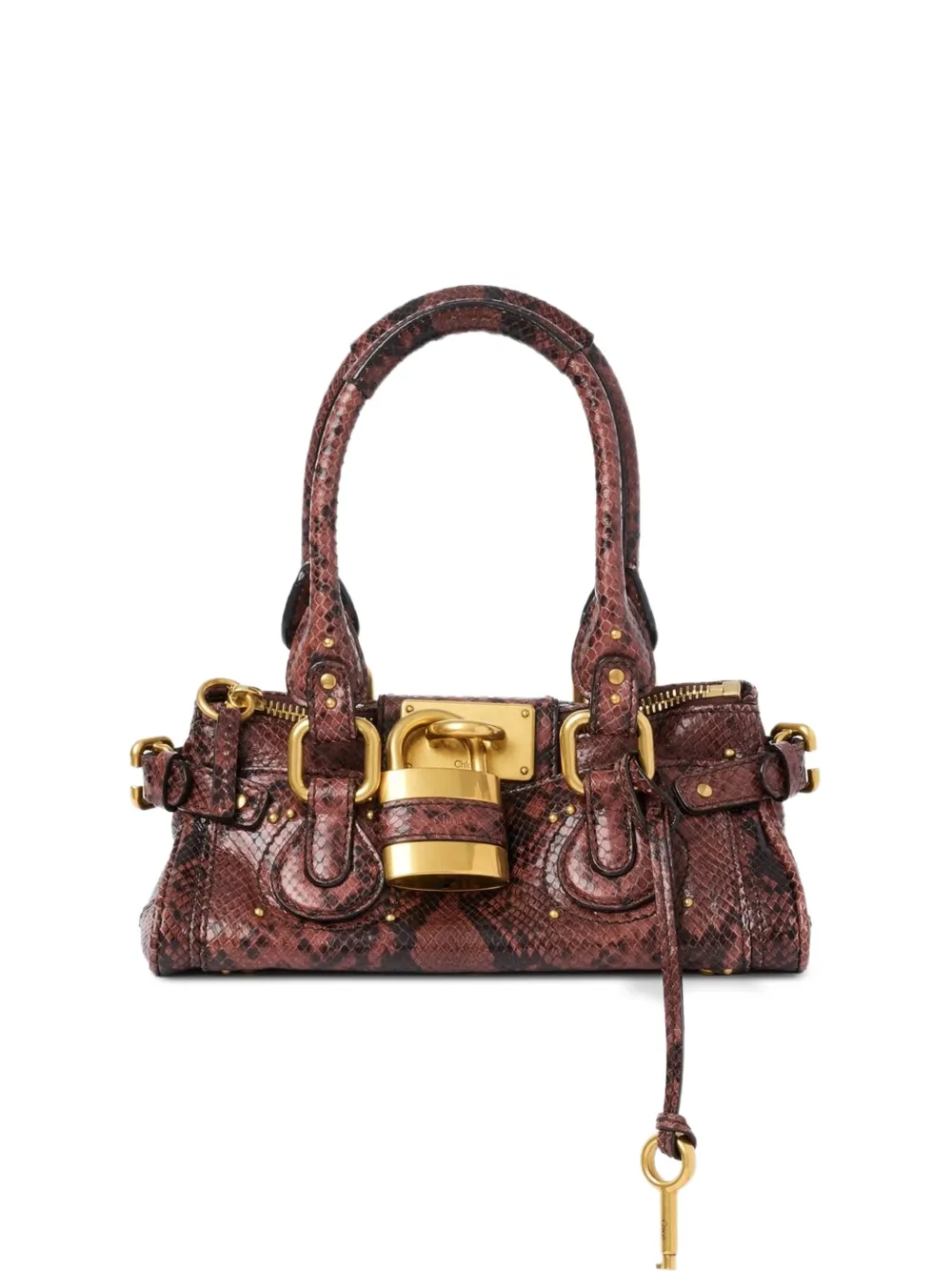 Chloé Borsa a mano Paddington piccola in pelle - Marrone
