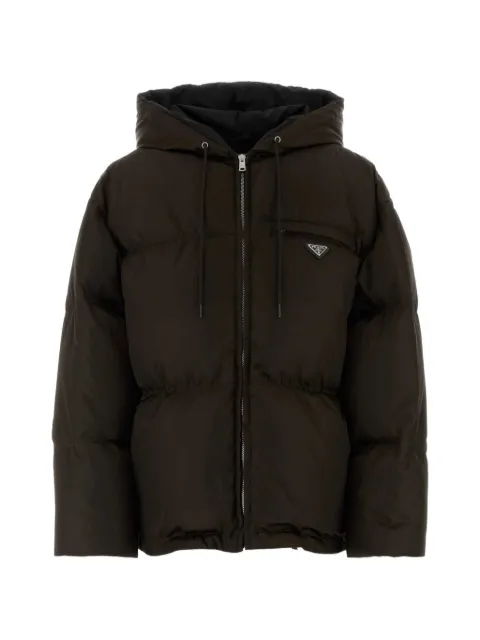 Prada Re-Nylon dunjakke med hætte