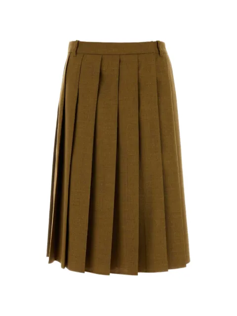 Prada pleated midi skirt
