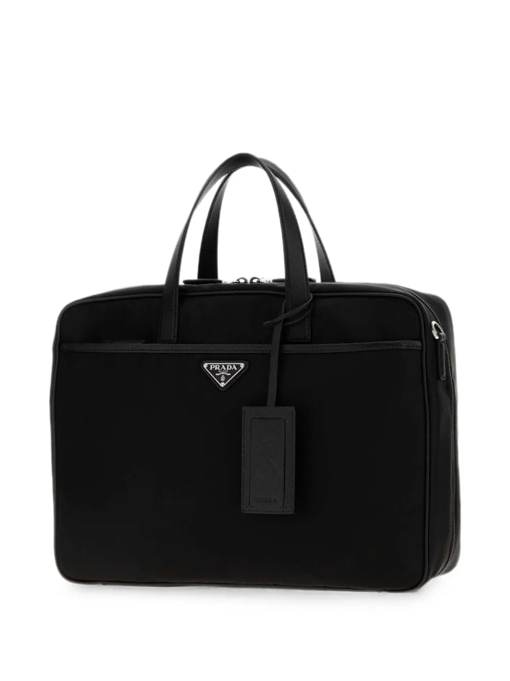 Prada Aktetas met saffiano leren afwerking Zwart