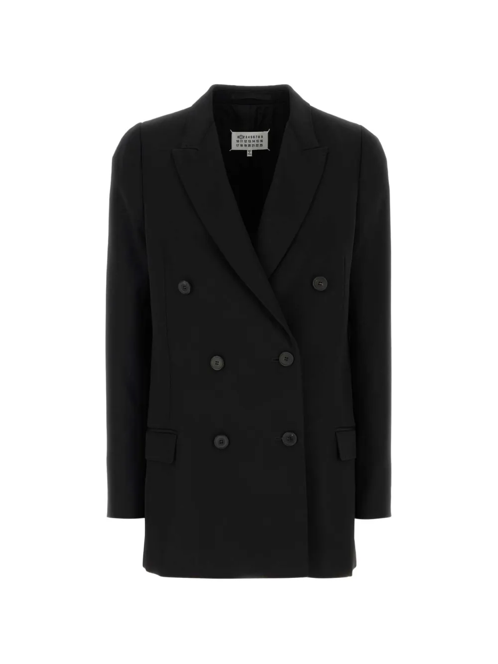 Maison Margiela double-breasted wool blazer - Nero