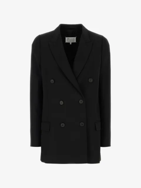 Maison Margiela blazer de lana con doble botonadura