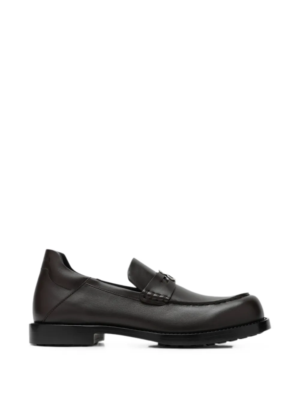 Balenciaga Comfy logo-plaque leather loafers Bruin