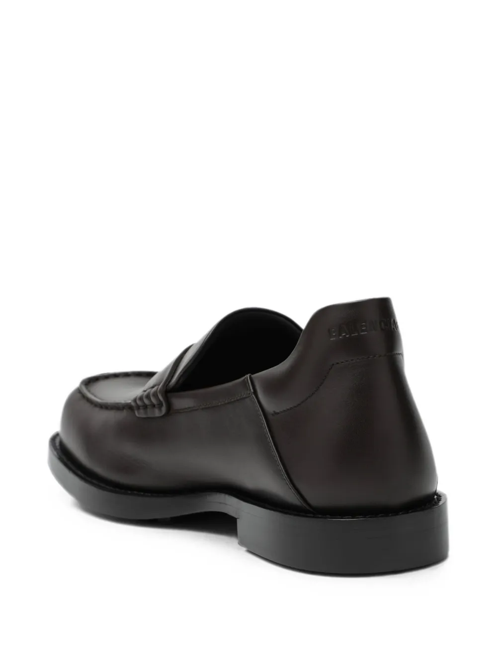 Balenciaga Comfy logo-plaque leather loafers Bruin
