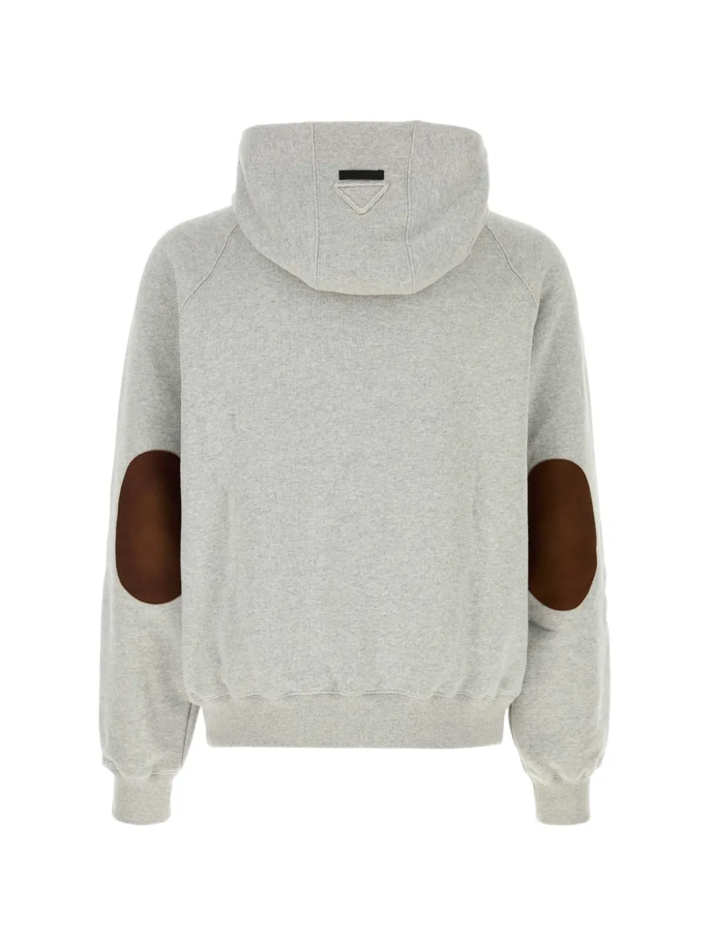 Prada Hoodie met elleboog-patch Grijs