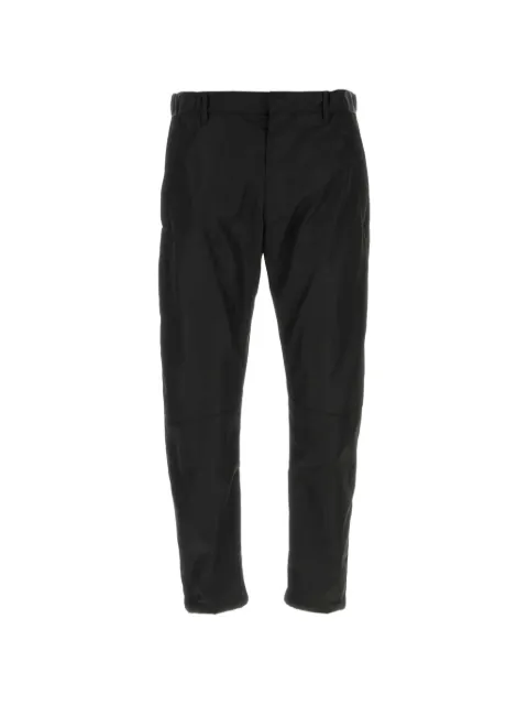Prada logo-plaque trousers