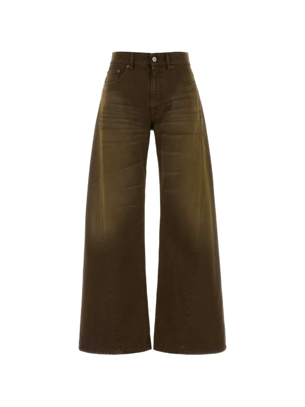 MM6 Maison Margiela faded panelled jeans - Marrone