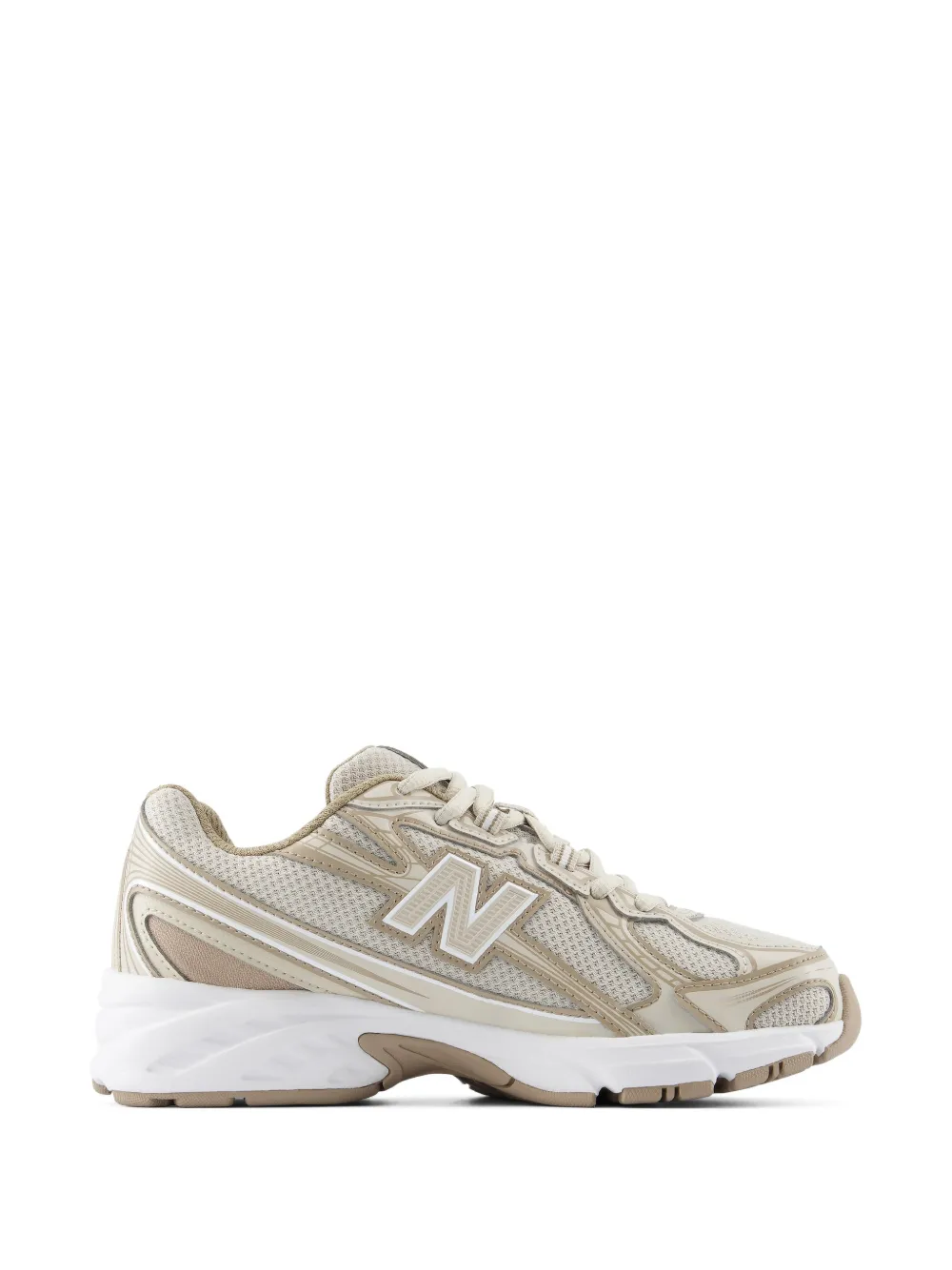 New Balance Kids 740 sneakers met mesh vlak Beige