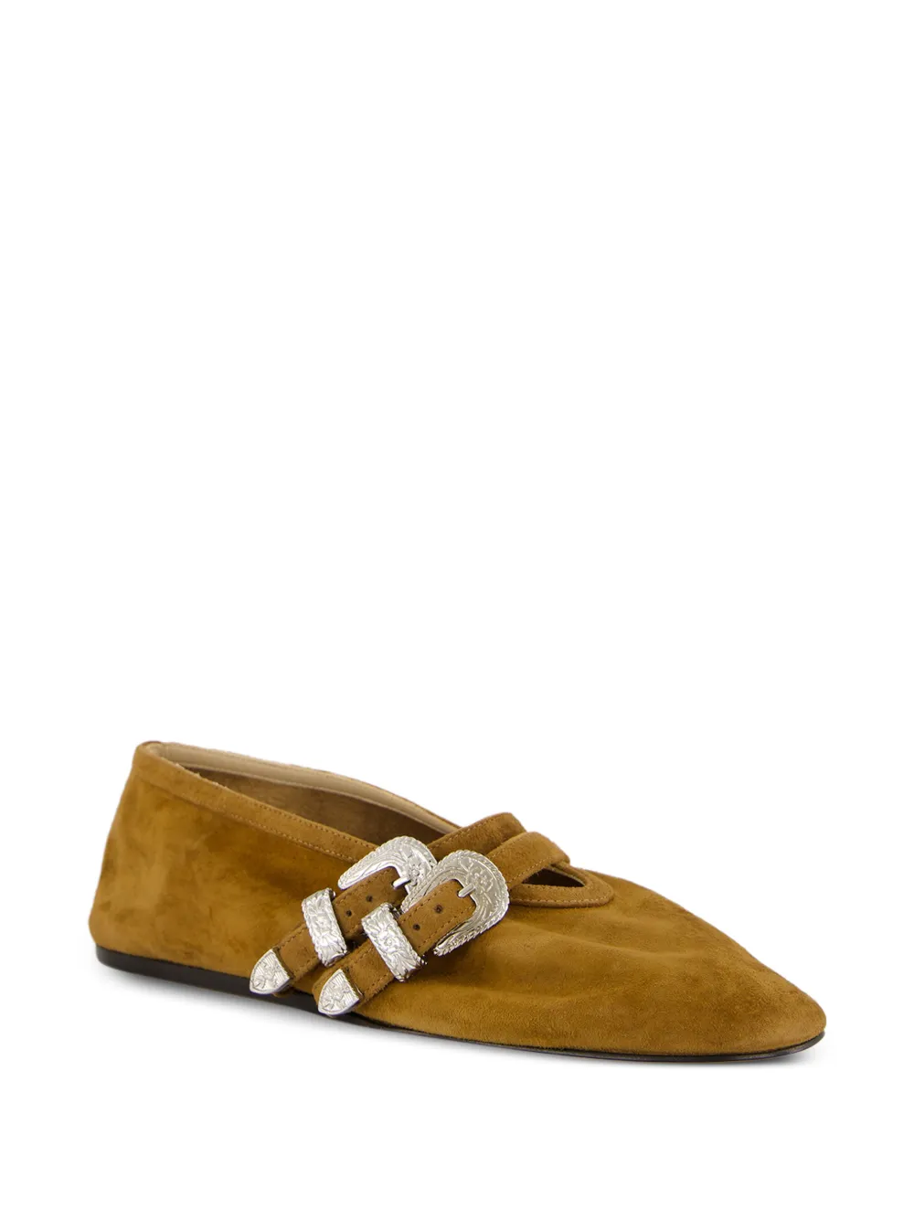 Le Monde Beryl Claudia buckle-fastening ballet flats Bruin