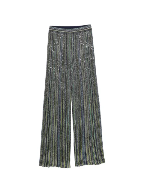 Missoni sequin-embellished striped palazzo pants