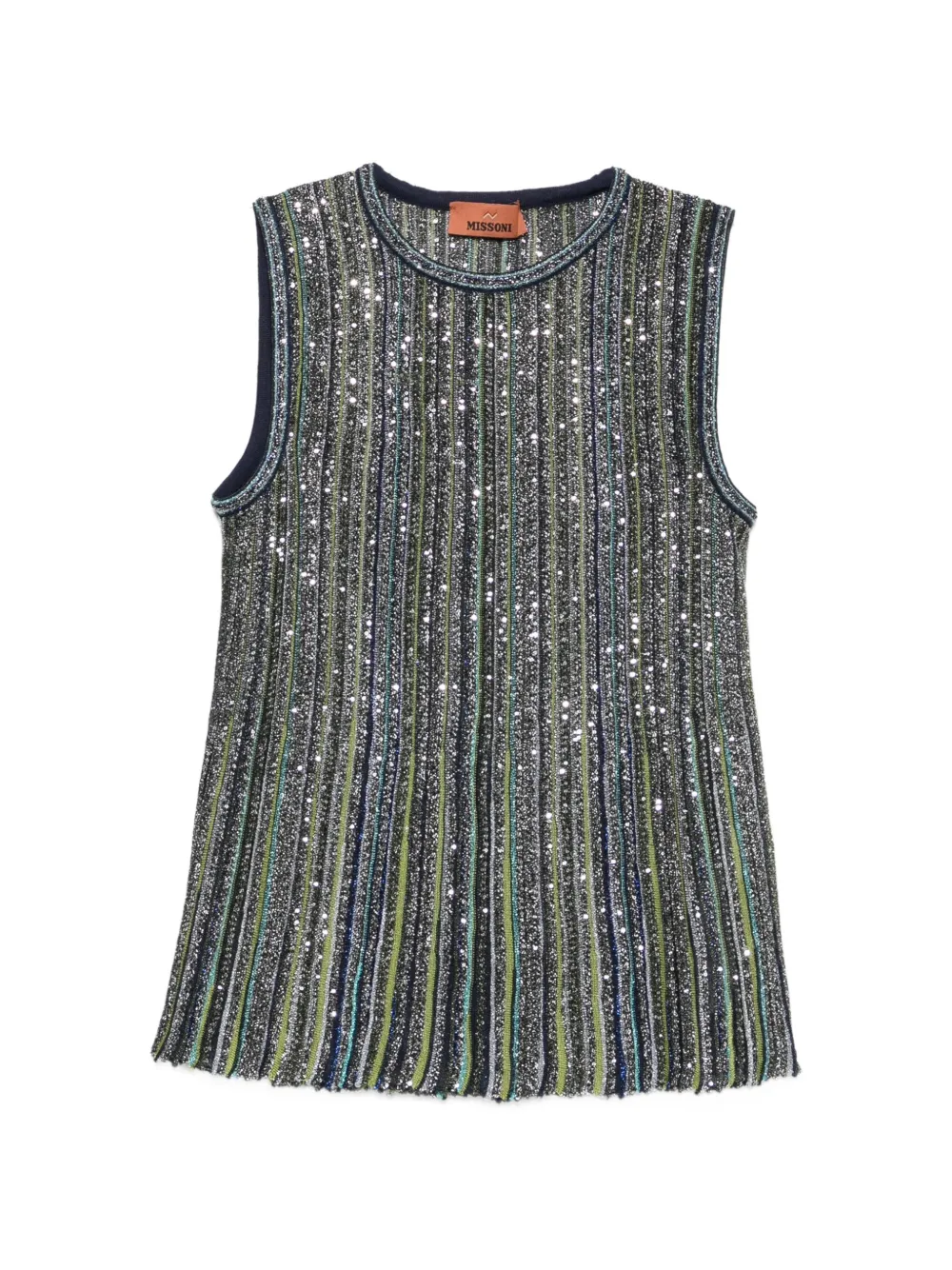 Missoni sleveless striped tank top - Grün