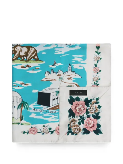 AMIRI map scarf