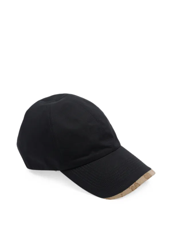 Gucci GG Supreme-trim Baseball Cap | Black | FARFETCH