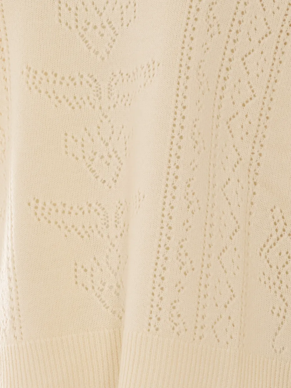 Zadig&Voltaire Markuz pointelle-knit sweater Beige