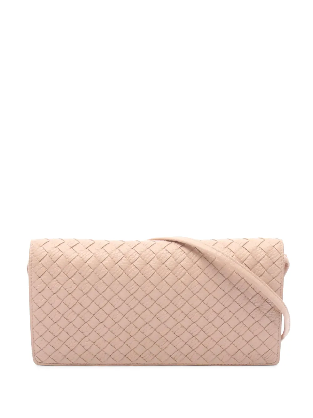 Bottega Veneta Pre-Owned 2012-2026 Leather Intrecciato Crossbody shoulder bag - Pink