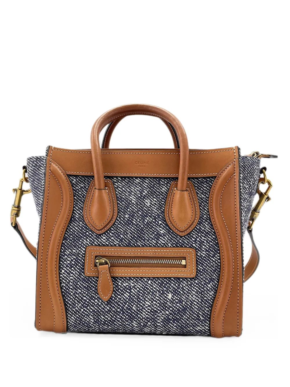 Celine Pre-Owned 2010s Luggage Nano Shopper tote bag - Brown
