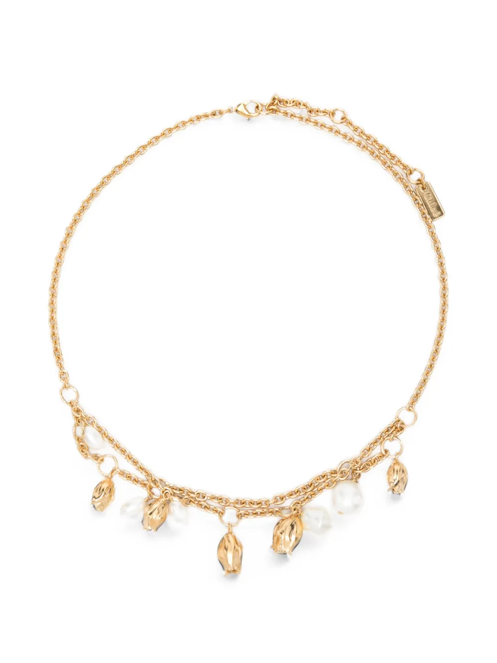 Chloé The Tulip charm necklace - Gold