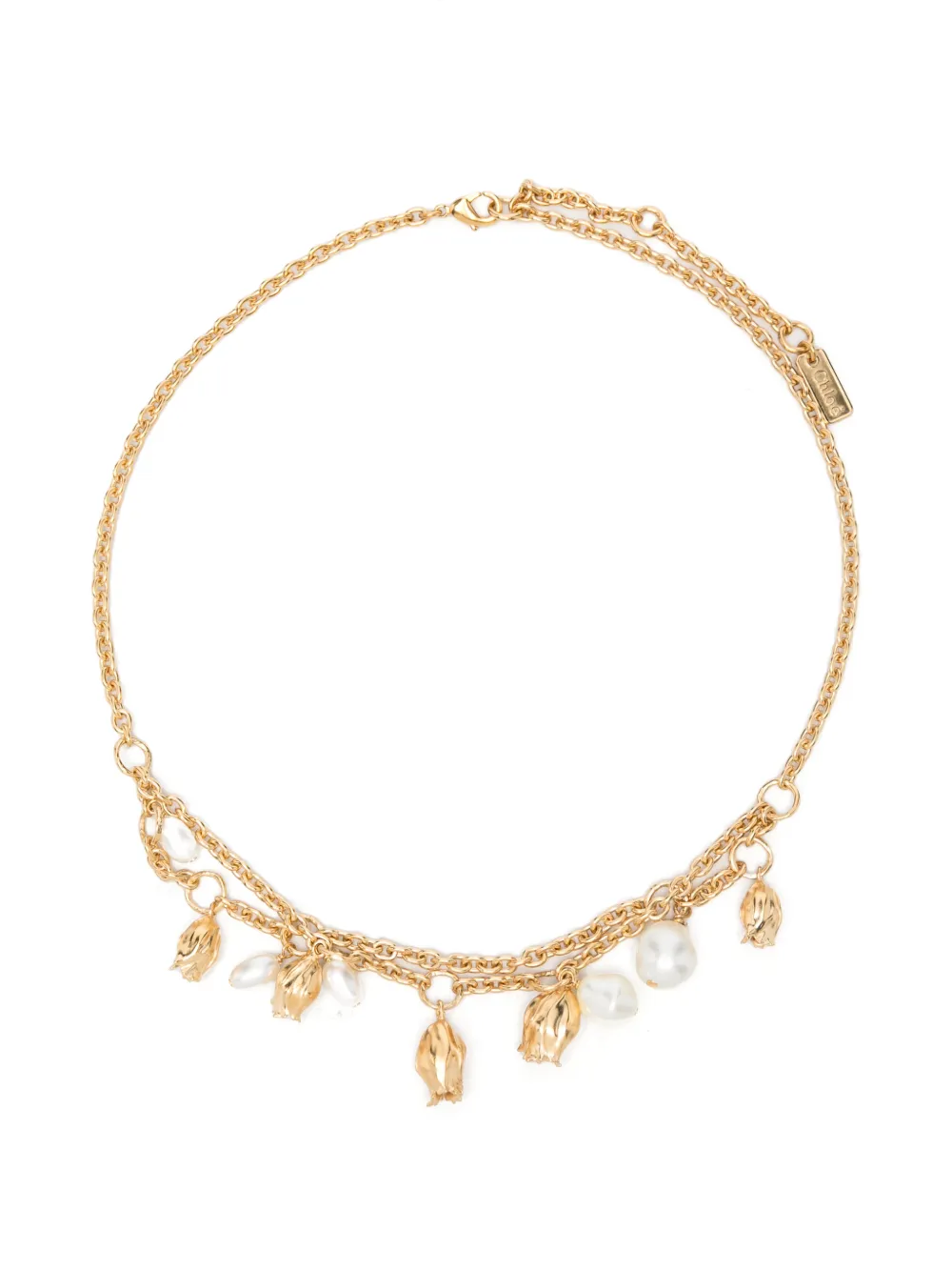 Chloé The Tulip charm necklace - Oro