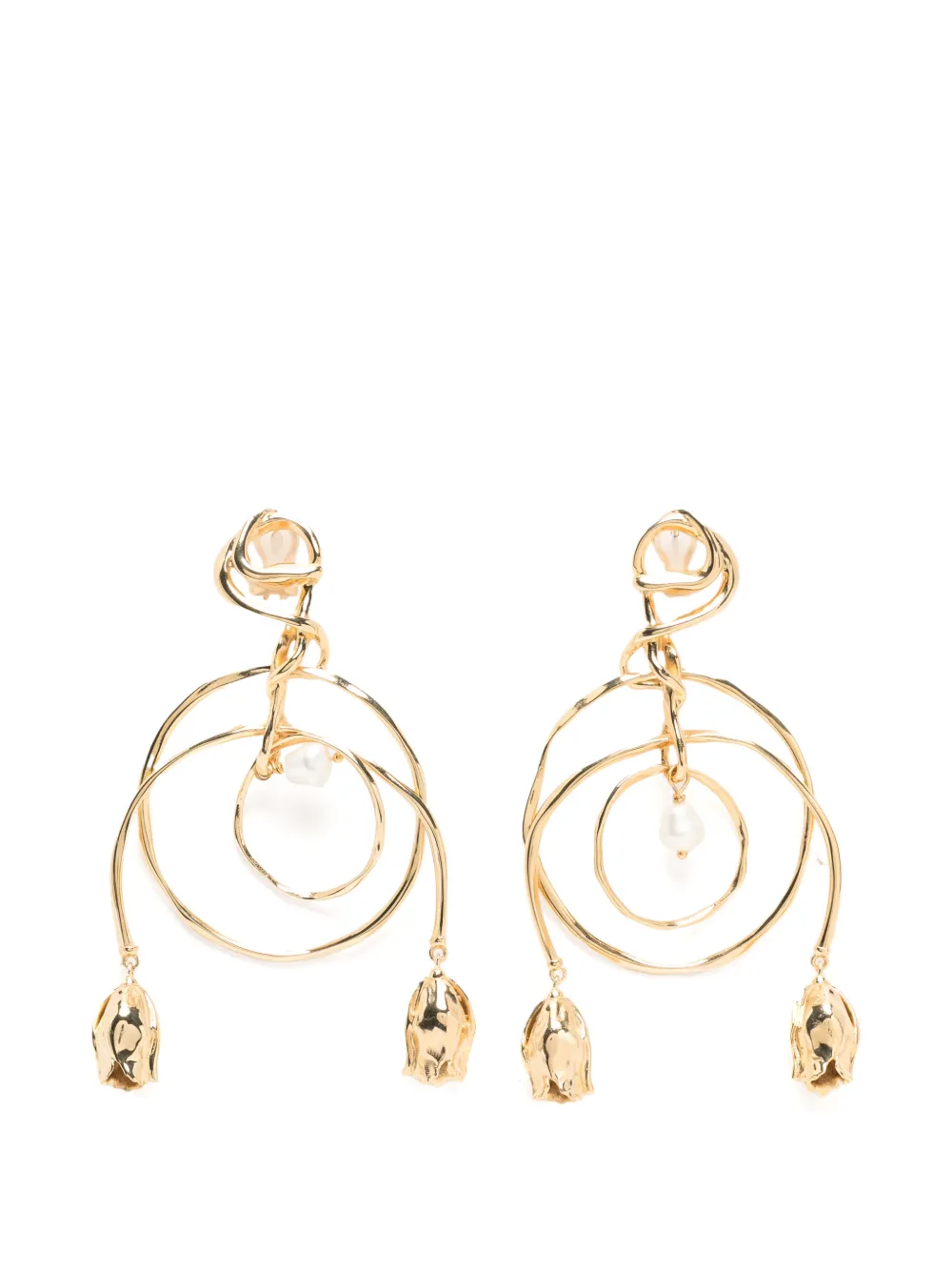 Chloé The Tulip drop earrings - Gold