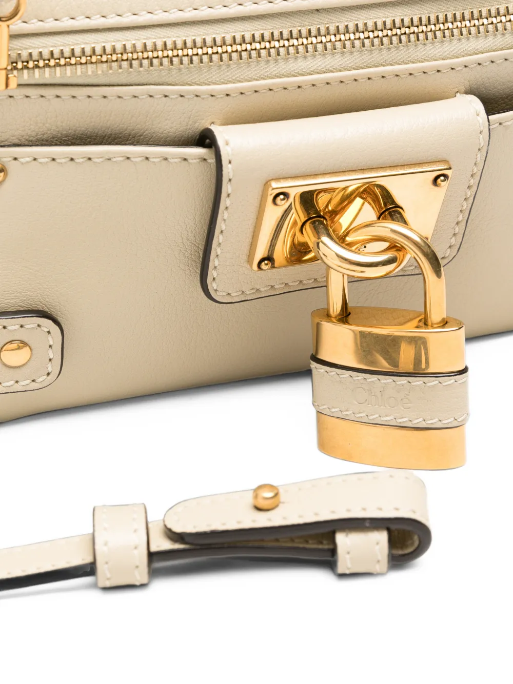 Chloé Paddington leather cross body bag Beige