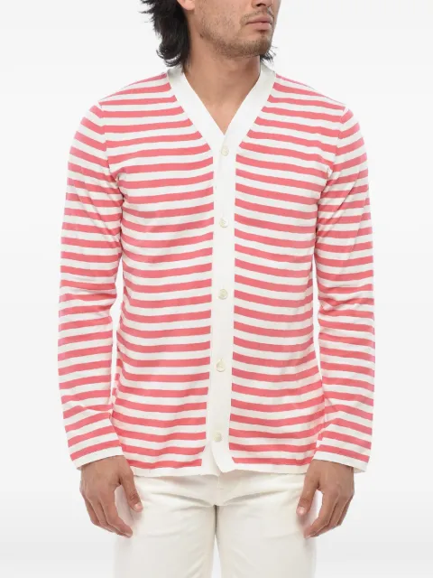 Comme Des Garçons striped V-neck cardigan