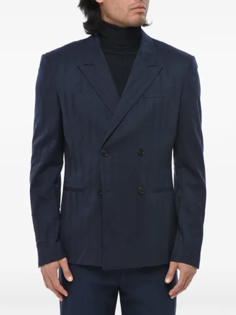 Off-White jacquard double-breasted blazer