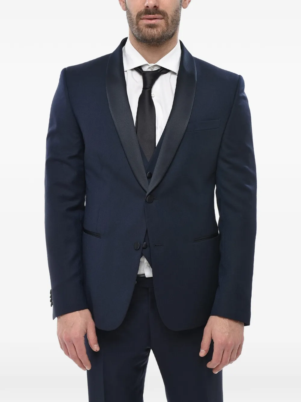 Corneliani ショールラペル シングルスーツ | ブルー | Image 1