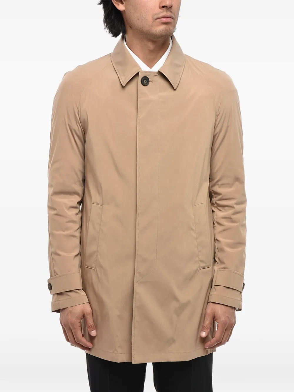 Corneliani raglan-sleeve coat | Neutrals | Image 1