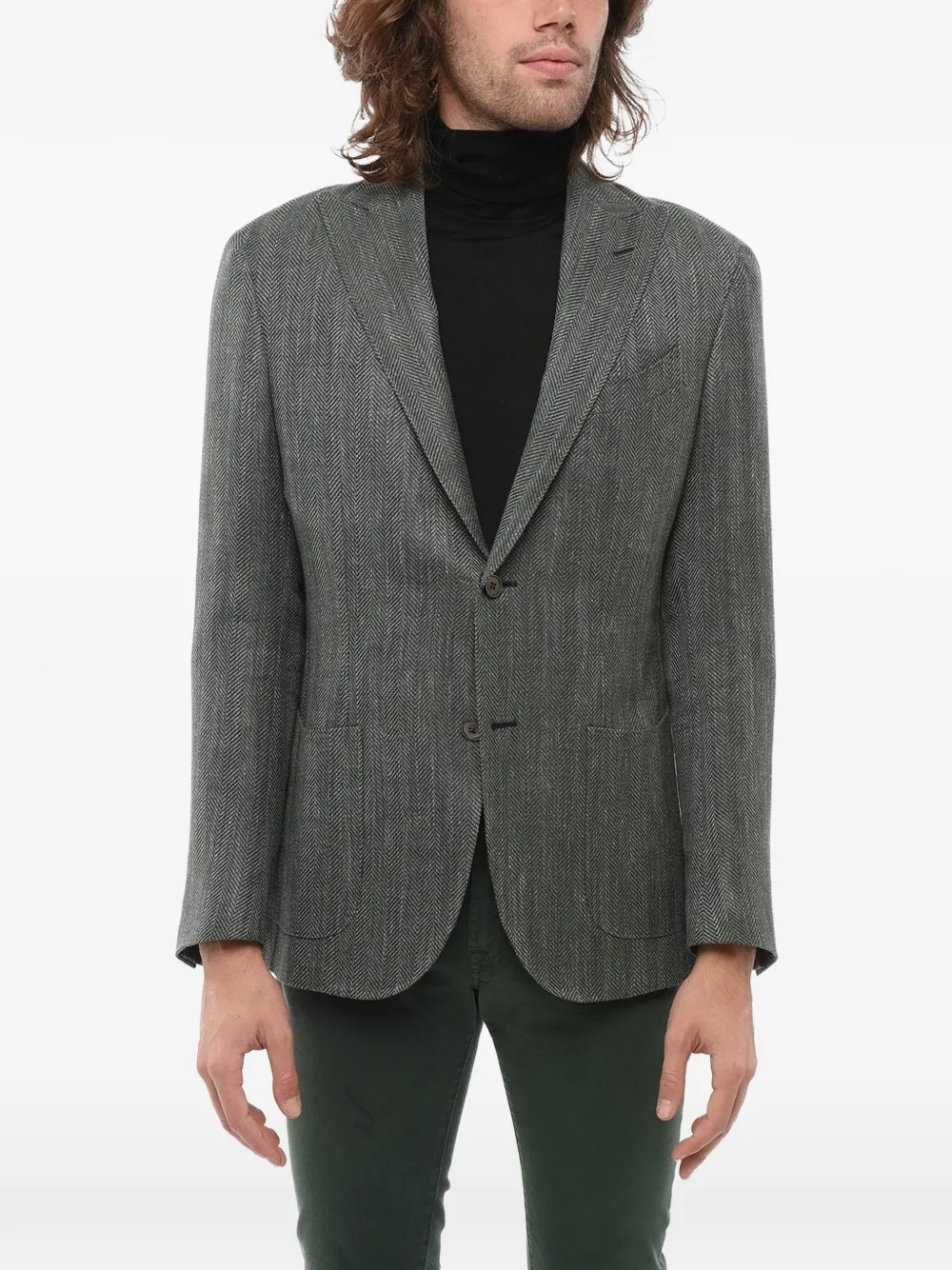 Corneliani ヘリンボーン ジャケット | グレー | Image 1