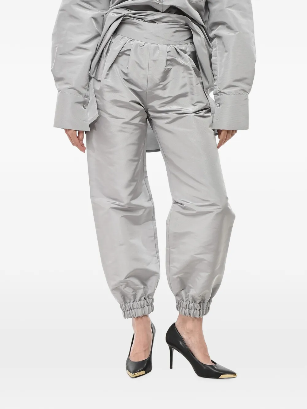 SUPER BLOND high-waist balloon trousers