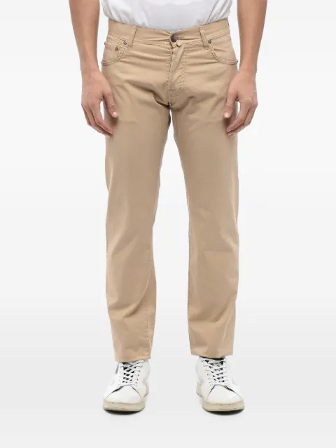 Corneliani five-pocket belt-loop trousers