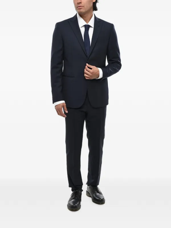 未使用イタリア製ピークドラペルシングルジャケット Corneliani ピークドラペル シングルジャケット | ブルー | FARFETCH JP