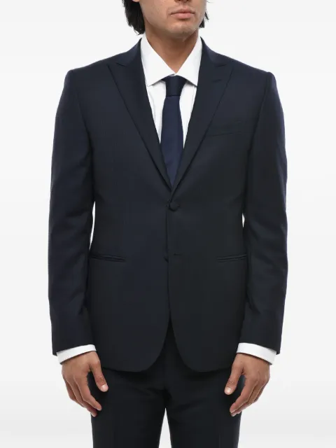 Corneliani single-breasted peak-lapel blazer